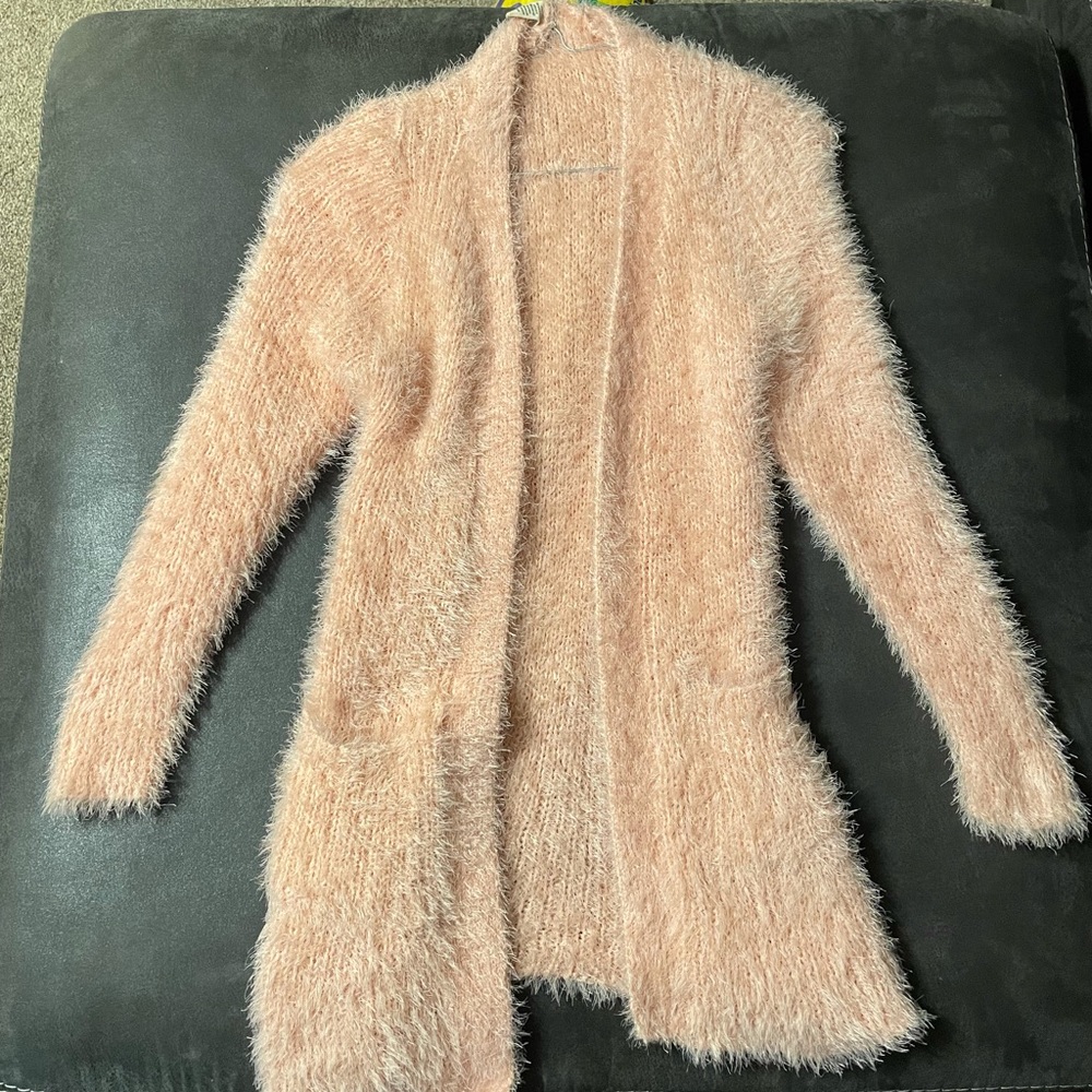 Fuzzy warm cardigan 😀